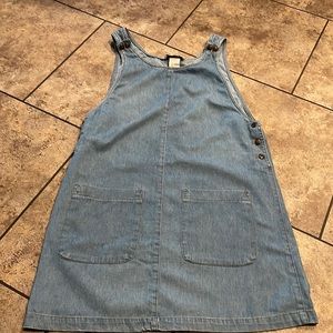 R. J. Stevens denim jean dress / jumper size 8 made in USA🇺🇸